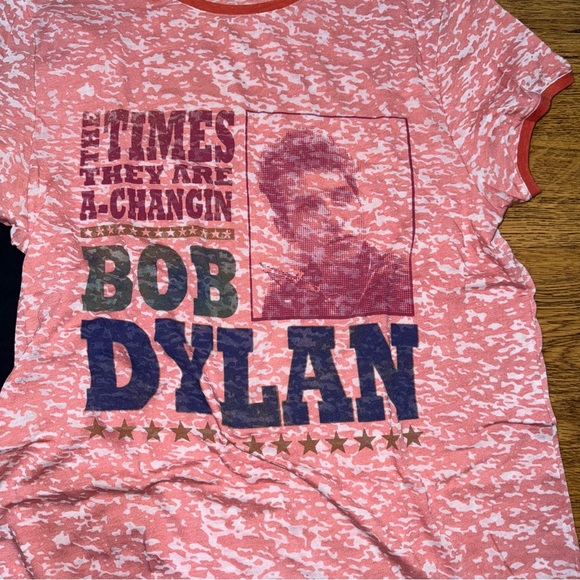 Bob Dylan T-Shirt Sz Small/Medium Pink Only - Picture 2 of 2